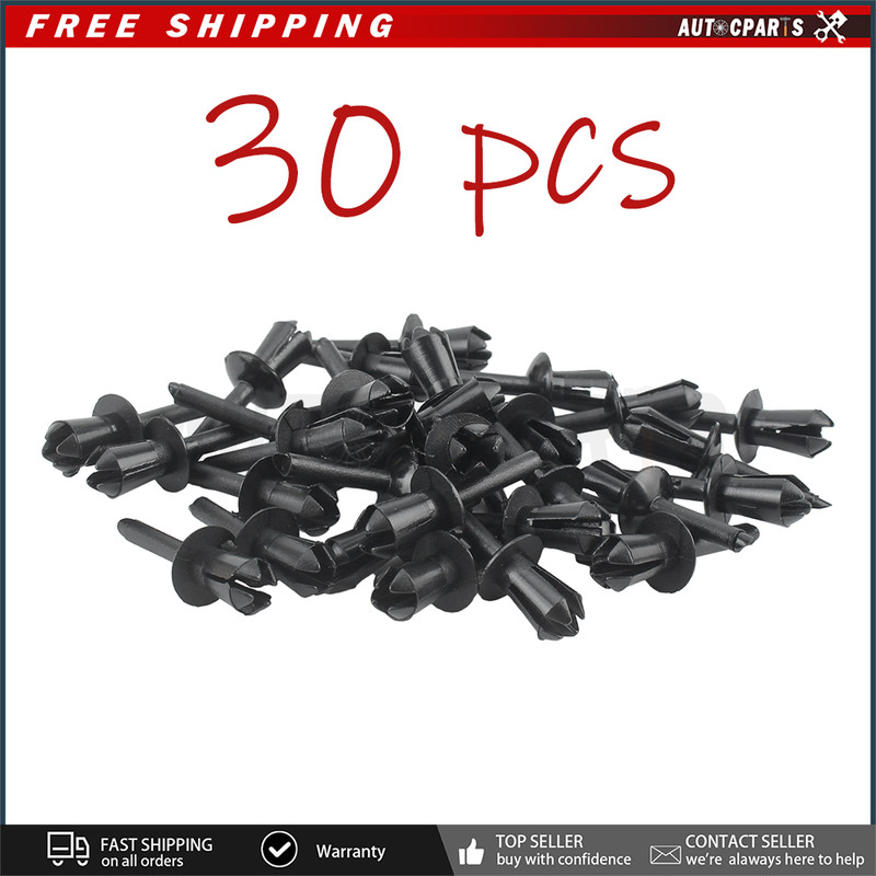 30Pcs For BMW 51161881149 Fender Liner Trim Clip Push-Type Expanding Rivet gallery