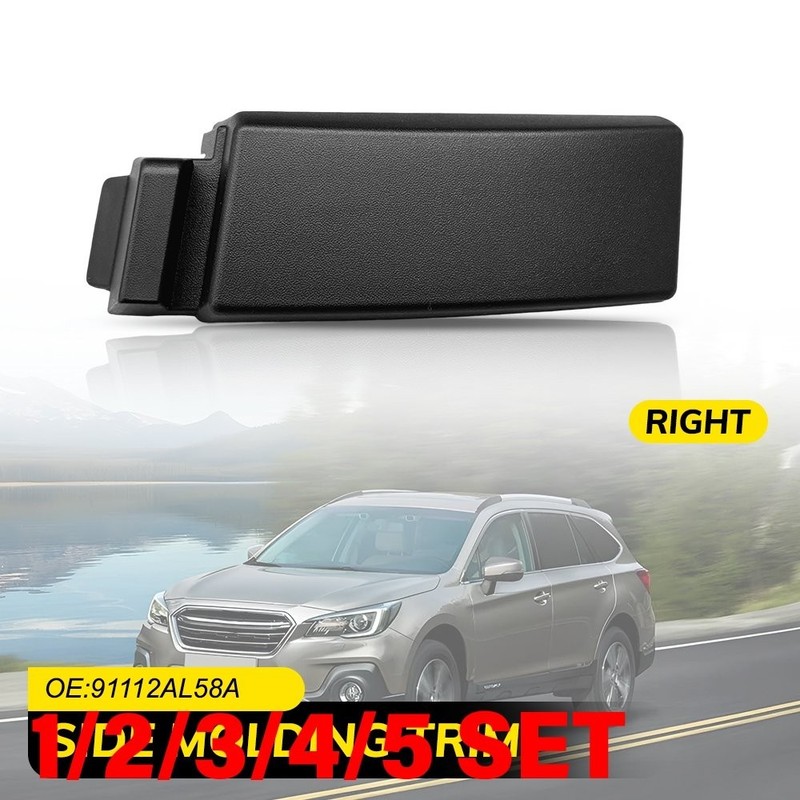 Rear Passenger Quarter Garnish Exterior Molding For 15-19 Subaru Outback 1-5SET