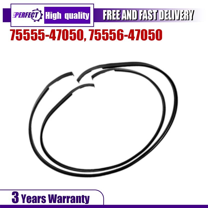 Left & Right Roof Side Top Trim Molding Kit For 2012-18 Toyota Prius V Black 2X