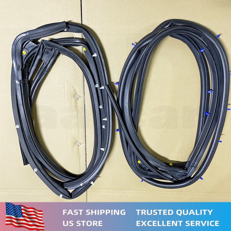 72310-TR3-A01 Weatherstrip Fits For Civic Sedan 12+ 4 Pcs Set New Replacement