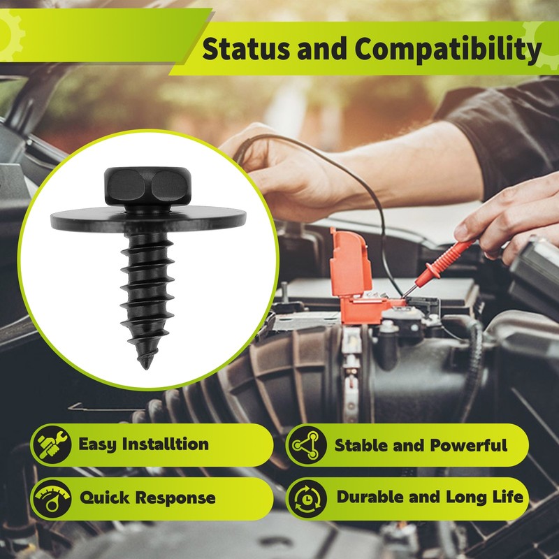 30x Hex Head Metal Screw 4.8 X 16mm Bumper Engine Cover For BMW E46 E60 E83 E90 gallery
