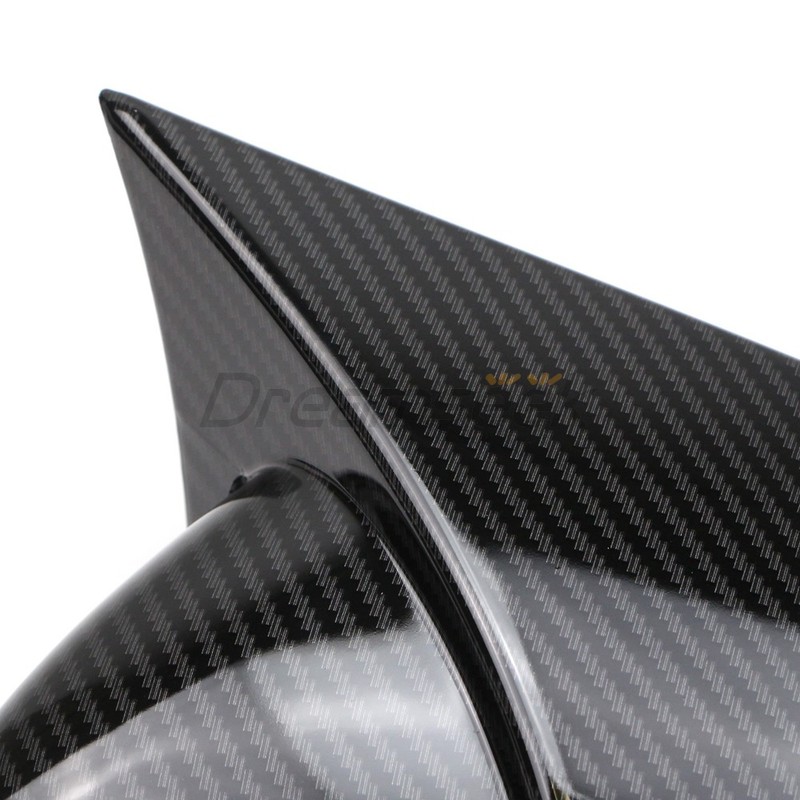 Side Rearview Mirror Cover Carbon Fiber Look For VW Scirocco Passat CC W/ Turn gallery
