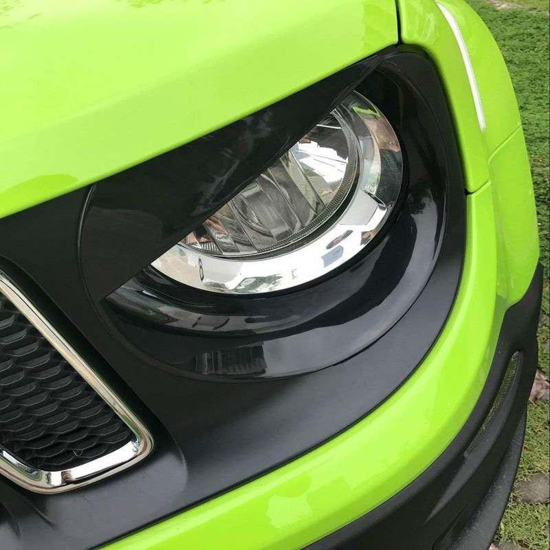 Front Light Bezels Headlight Angry Eyes Style Trim Cover For Jeep Renegade 15-18 gallery