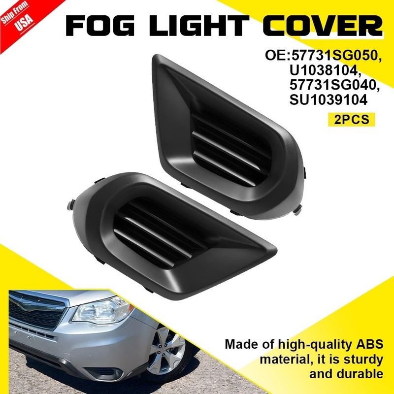 Fog Light Cover For 2014-16 Subaru Forester Front Right Left SU1038104,SU1039104