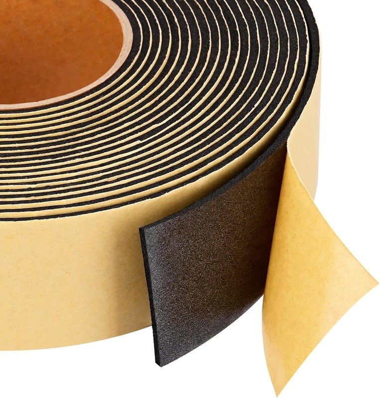 Weather Stripping Door Seal Strip 30 Feet, 2 Inch Wide X 1/8 Thick Black gallery