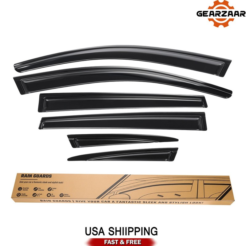 Wind Deflector Fits For Honda CR-V 2017-2022 6pcs 6x New JDM Tape-on