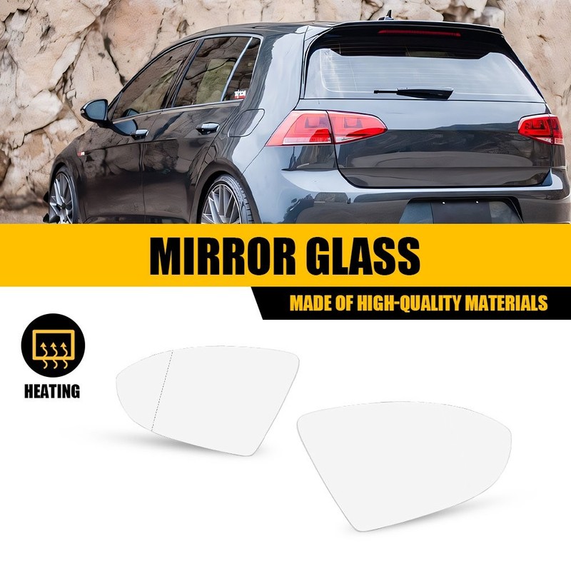 LH RH Side View Mirror Glass Heated For Volkswagen Golf R 2015-2019 5G0857522C