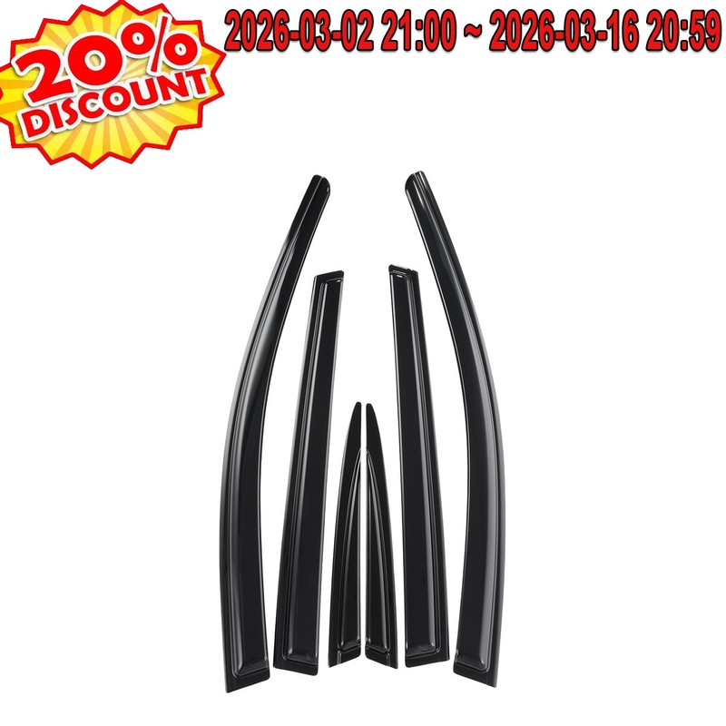 Rain Guards Fits Honda CRV 2017-2022 JDM 6pcs New 6x Tape-on