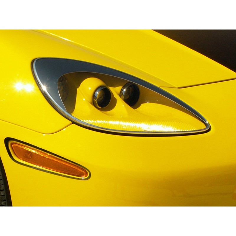 Eyebrow Kit 2p for 2005-2013 Chevy Corvette C6 [ABS/Chrome] gallery