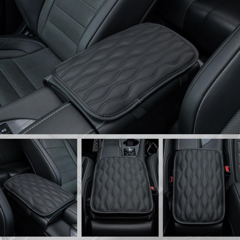 Car Armrest Cushion Cover Universal Center Console Box Pad Protector Accessories gallery