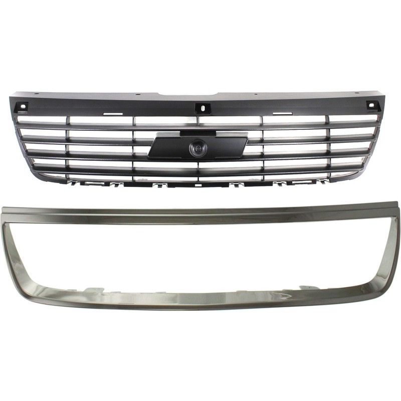 Front Upper Bumper Grille Kit For 2006-08 Chevrolet Malibu with Emblem Provision