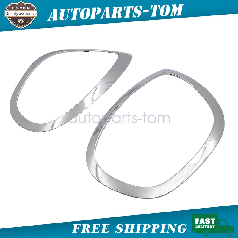 2Pcs For Mini Cooper Countryman 2017-2023 Left & Right Side Headlight Bezel Set