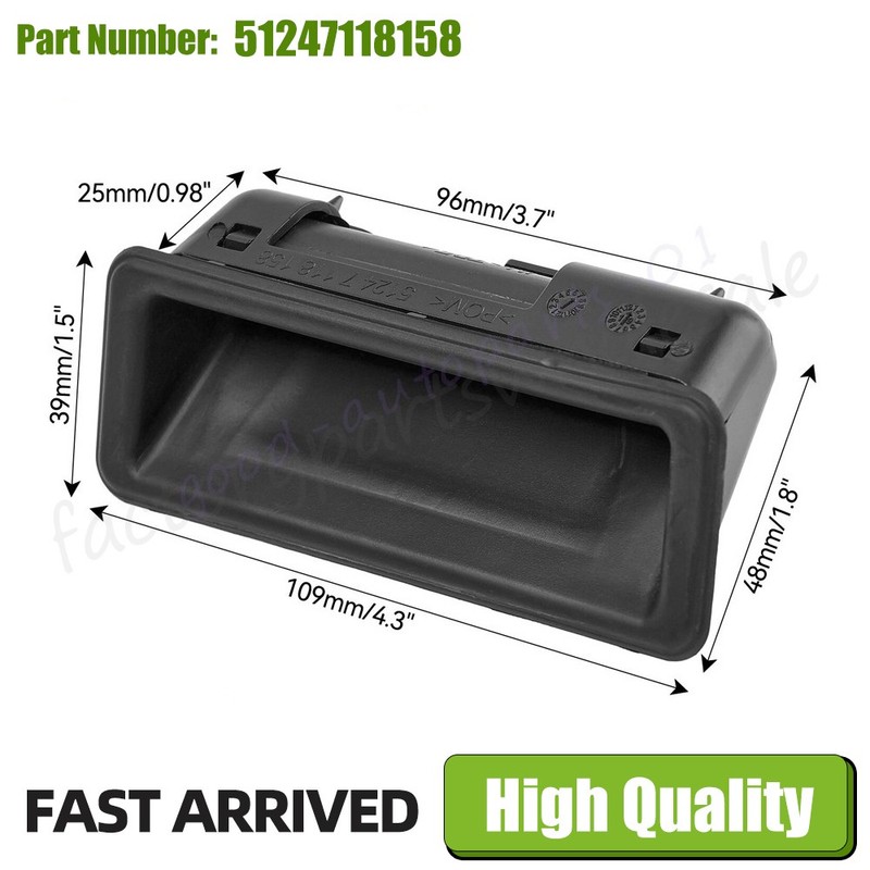 Rear Trunk Opening Handle 51247118158 For BMW E60 E70 E90 E91 E92 X1 X5 M3 M5