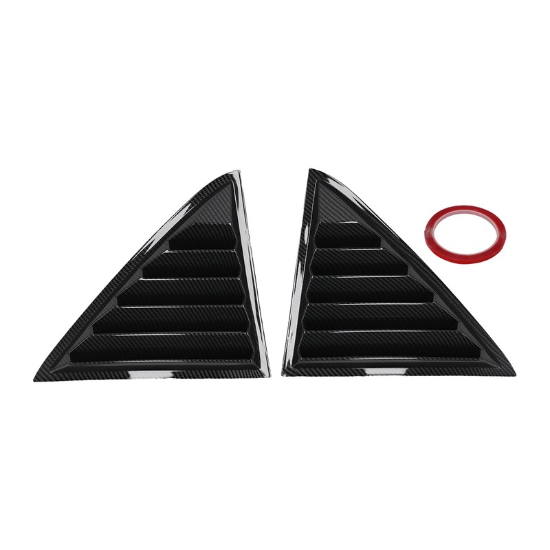 Rear Window Louver Shutter for Chrysler 300C Sedan 2011-2023 Carbon Painted