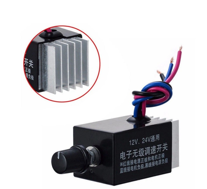 Motor Speed Regulator DC 12V/24V 10 A Controller Switch For Car/Truck Fan Heater