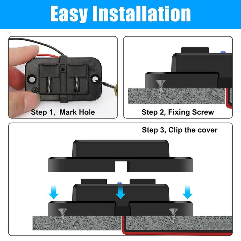 QC3.0 36W USB Fast Charging Car Charger Socket Power Adapter Dustproof 12V-24V gallery