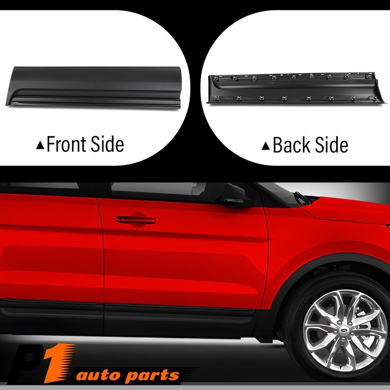 Fit For 11-15 Ford Explorer Front Passenger Side Lower Door Molding matte black gallery