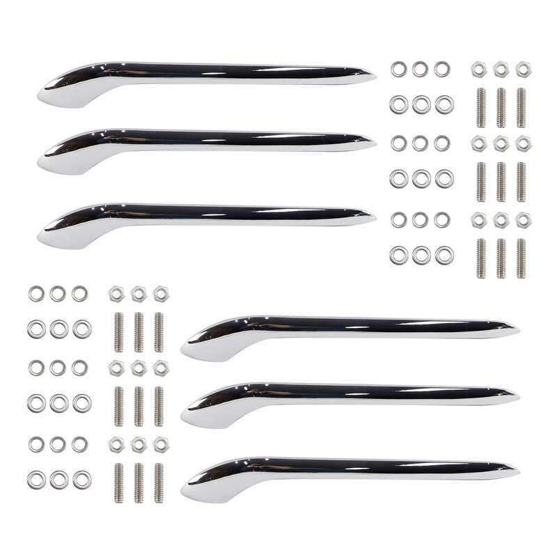 6 Pcs 9 1/4" Fender Side Molding Trim Chrome For 1952-1954 Mercury Monterey gallery