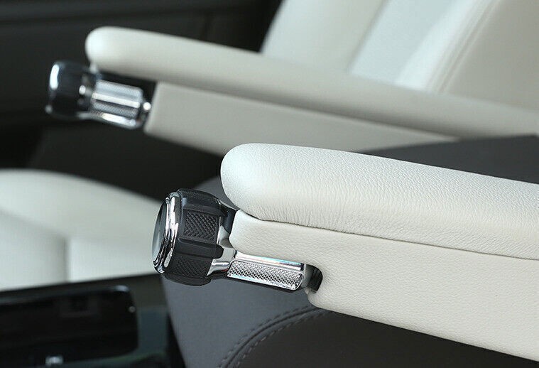 For Range Rover L405 2013-2020 Silver Zinc Alloy Central Seat Armrest Knob 2pcs gallery