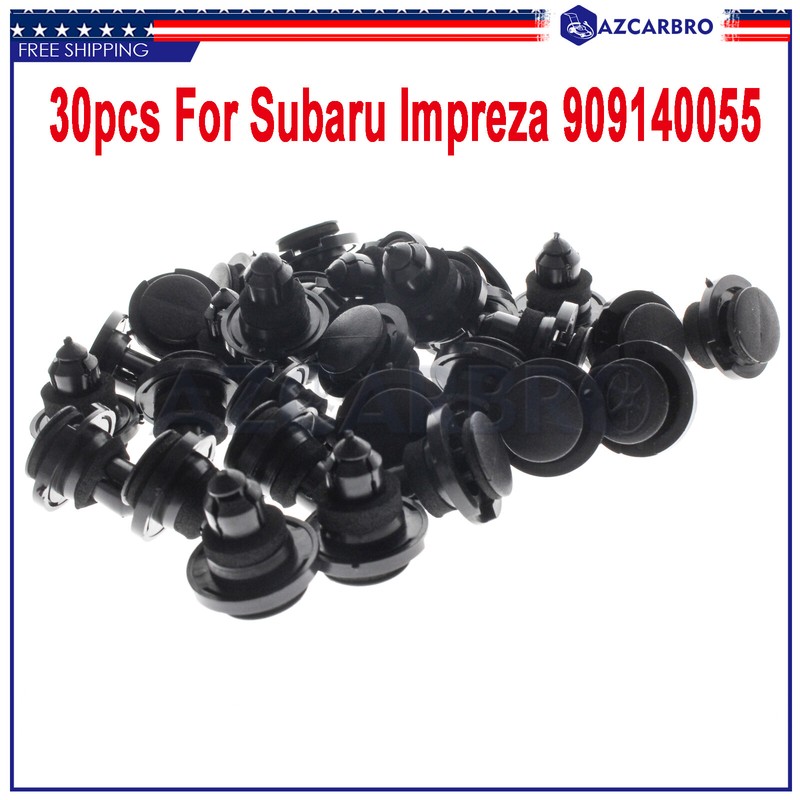 30x New 909140055 Exterior Rocker Molding Clip For Subaru Outback Forester 06-17
