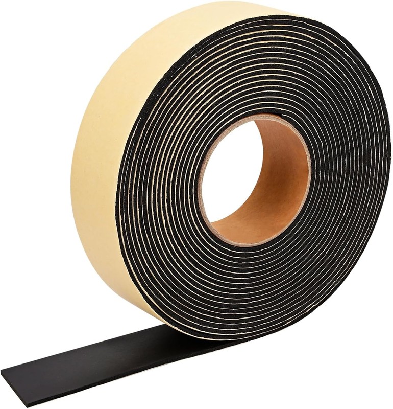Weather Stripping Door Seal Strip 30 Feet, 2 Inch Wide X 1/8 Thick Black gallery