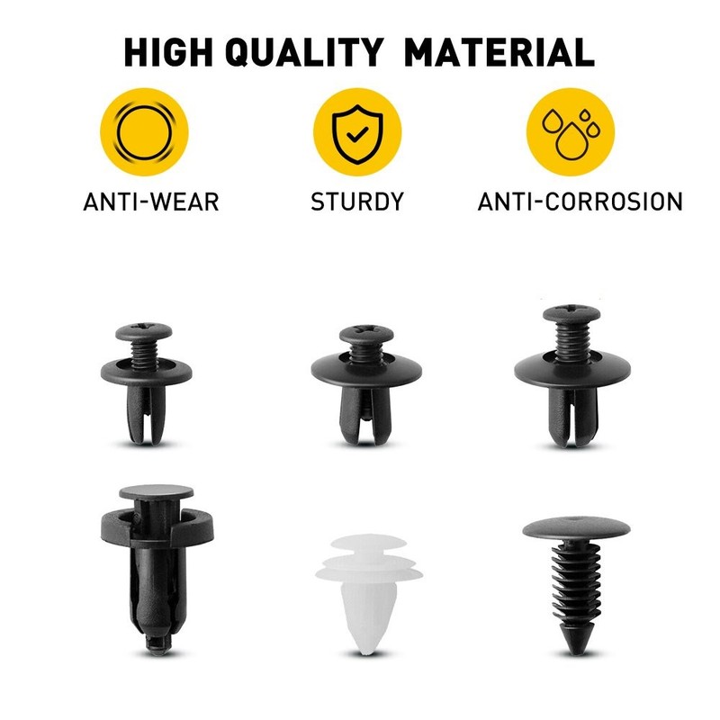 Clip Trim Car Pin Fender Auto Push Rivet Bumper Retainer Door Panel Set Fastener gallery