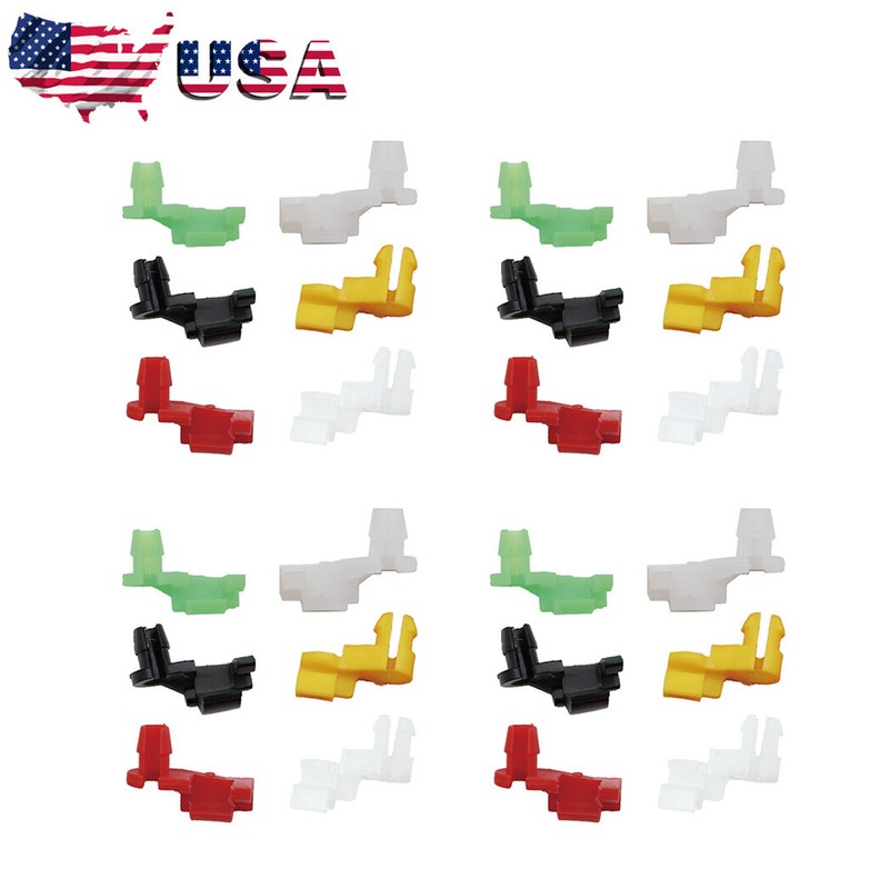 12 Pairs Nylon Plastic Car Rivets Door Lock Rod Clips Size 5mm Rod Push Clip Kit