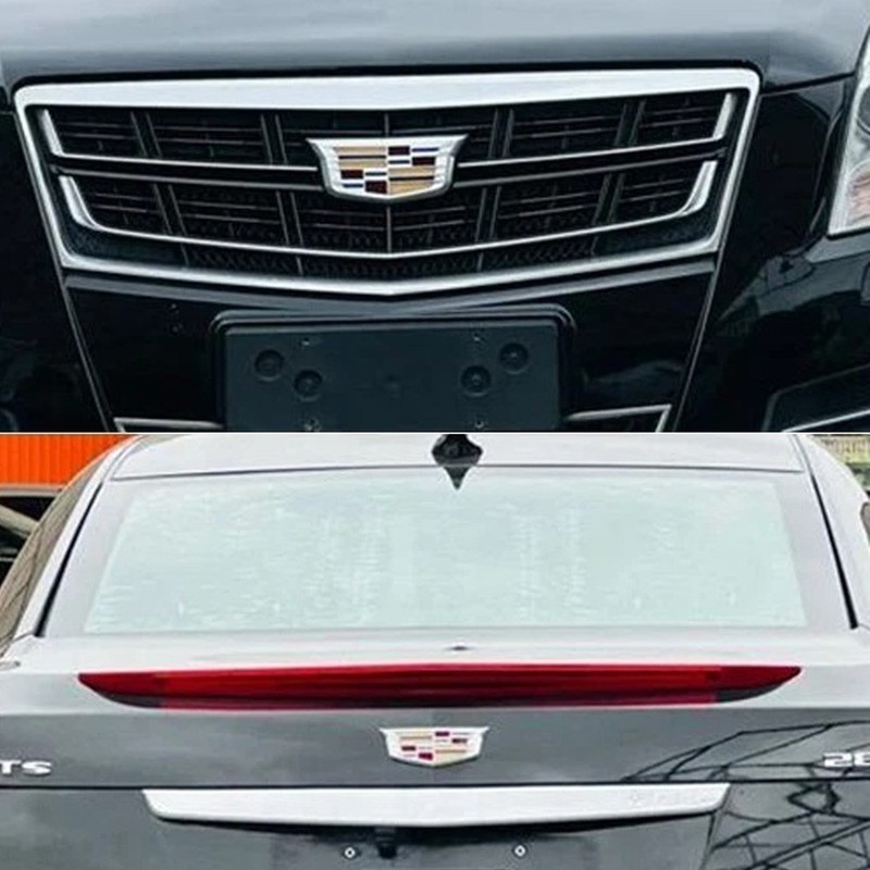 Silver Color Front Grille Rear Trunk Emblem Badge for ATS XTS XT5 CT6 2015-2019 gallery