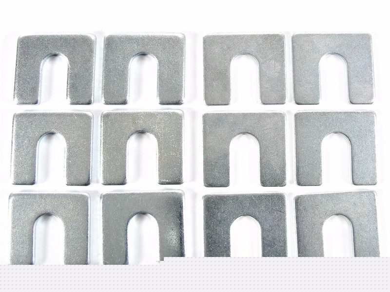 GM Truck Body Fender Shims- 1/16″ and 1/8″ Thick- 3/8″ Slot- 12 shims (6ea) #397