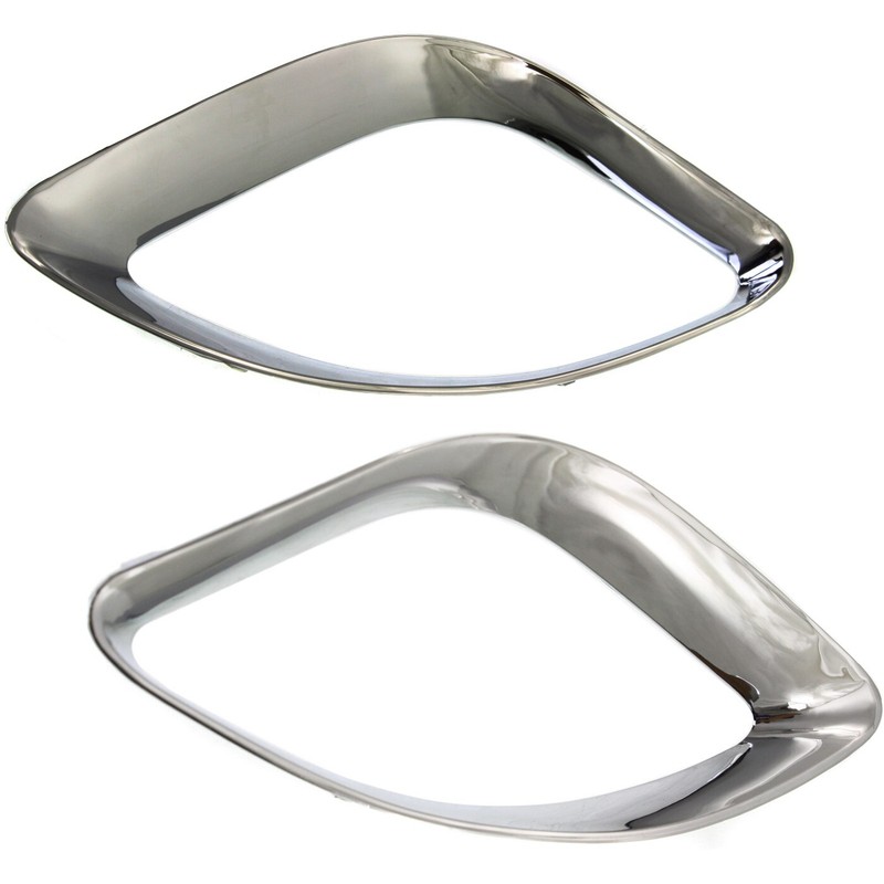 New Grille Trims Grill Set of 2 Front Driver & Passenger Side Chrome LH RH Pair
