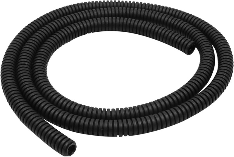 X AUTOHAUX 3.28ft 7mm Wire Loom Tubing Auto Conduit Flexible 1m, Black
