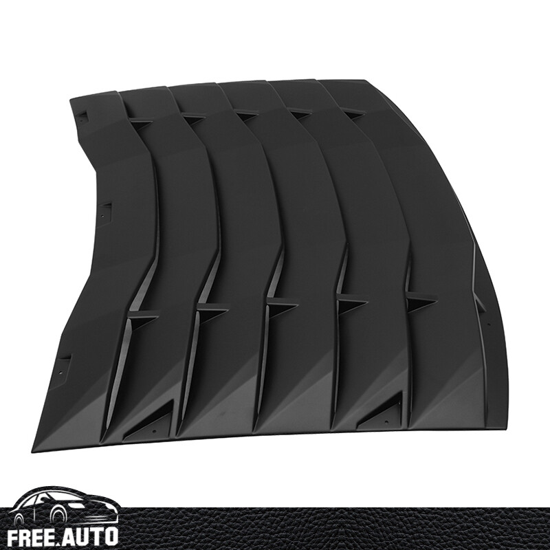 Rear Window Louver Fits 11-23 Dodge Charger Ikon Style Unpainted Black gallery