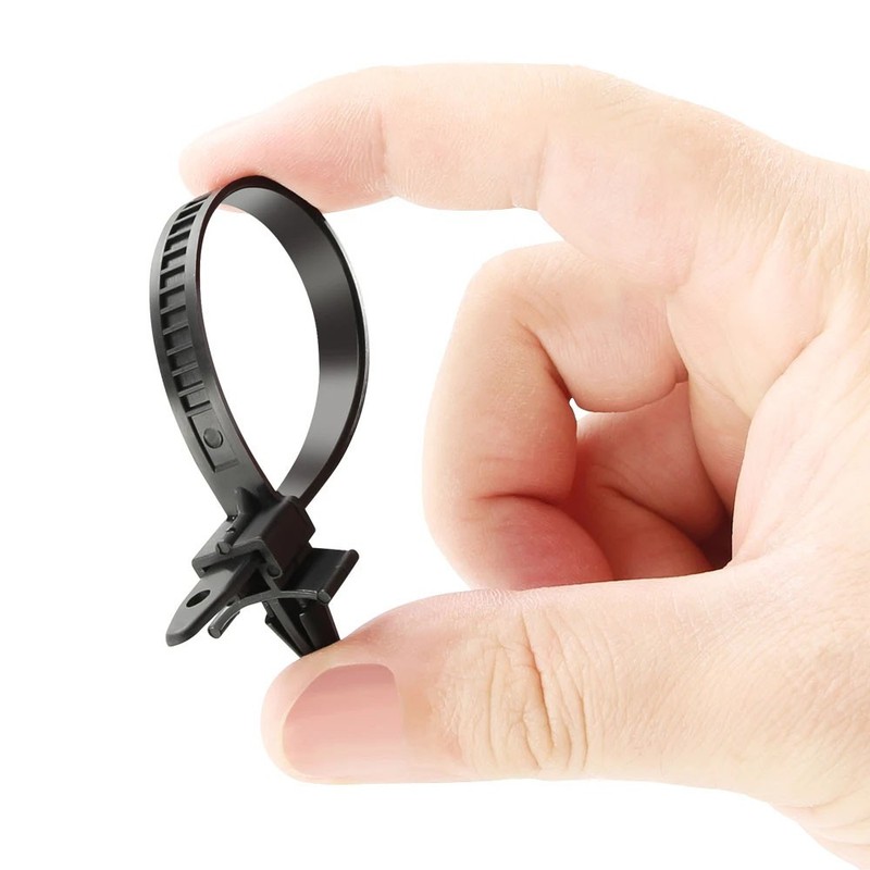 50X5 Size Universal Car Push Mount Cable Zip Tie Nylon Self Locking Cable Strap gallery