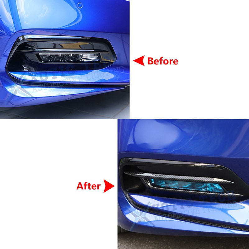 2pcs/Set Carbon Look Fog Light Frame Molding Decor For Honda Accord 2018-2020 gallery