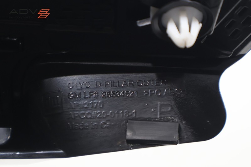 2024-25 CHEVROLET TRAVERSE REAR RIGHT DOOR WINDOW REARWARD APPLIQUE MOLDING OEM gallery