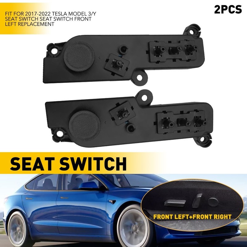 For 2017-2022 Tesla Model 3/Y Power Seat Control Switch Front Left & Right 2X