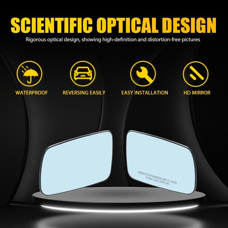 For BMW 323i 328i 325Ci 330Ci 760Li Heated Blue Mirror Glass Left Right 2-10X gallery
