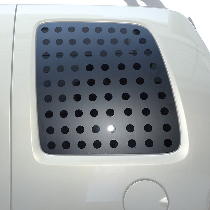 For 1999-2007 Jeep Liberty Rear Triangular Window Glass Sticker Cover Black PVC gallery