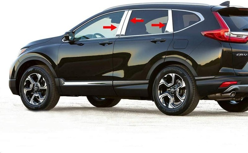 For 2017-2022 Honda CRV CR-V 6PC Stainless Steel Chrome Pillar Post Trim gallery