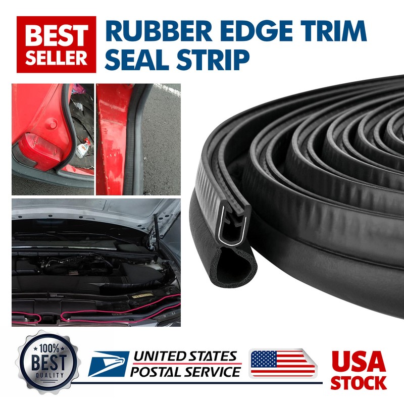 4m Rubber Seal Protector U Shape Weather Stripping Edge Waterproof EPDM Durable