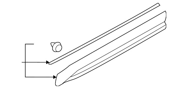 Genuine Subaru Lower Molding 91112SJ630