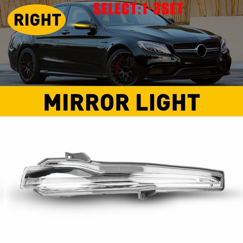Fit Mercedes Benz W205 W213 C E S GLC Right Side Mirror Turn Signal Light 1-3X
