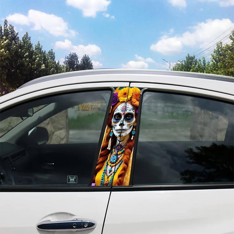 2x Vehicle's Middle Column Unique SelfAdhesive Decals That Leave No Glue Residue gallery
