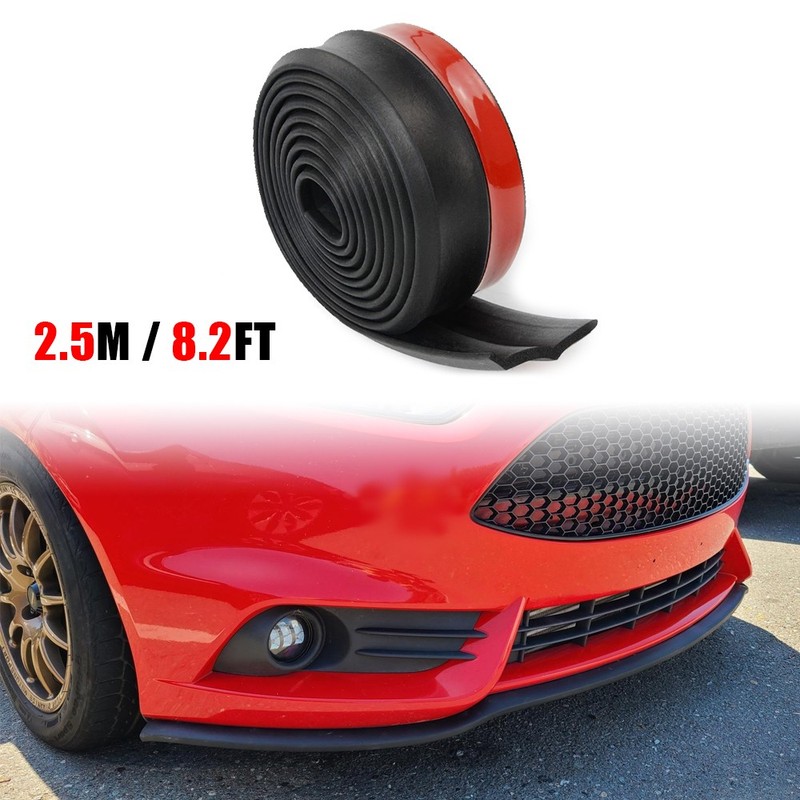 8.2ft For Nissan Car Rubber Front Bumper Protector Protects Bumper Lip Spoiler