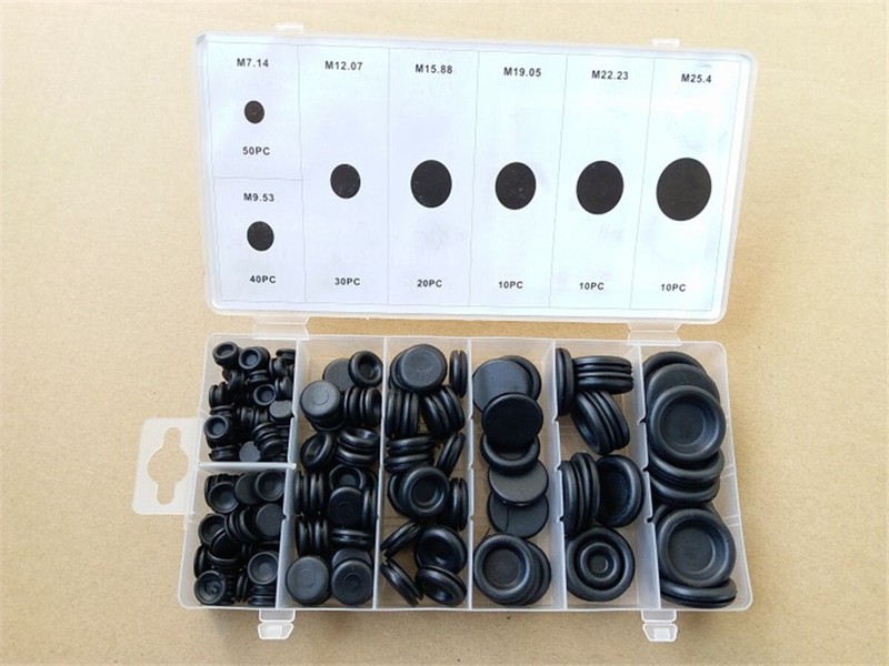 Rubber Car 170Pcs 7 Size Grommet Firewall Hole Plug Set Electrical Wire Gasket gallery