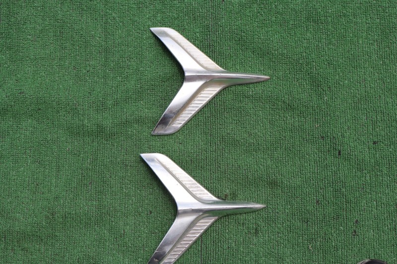 1960 Chevrolet Belair airplane side trim fits both 2 door cars and 4 door cars