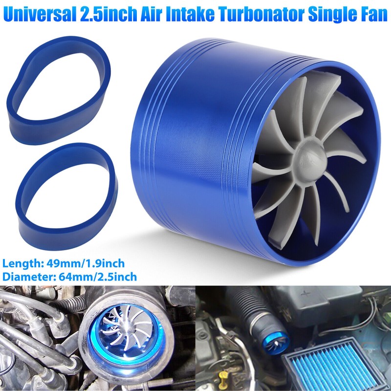 Single Propeller Air Intake Turbonator Improves Gas Fuel Mileage