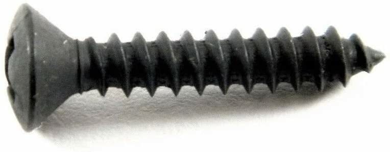 #6 x 3/4" Phillips Oval Head Black Trim Screws (Qty-25) #2003 gallery