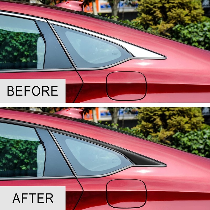 Car Chrome Delete Window Trim Sticker For 2018-22 Honda Accord Sedan Accessories gallery