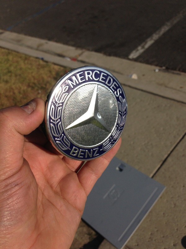 Set of 4 Mercedes Benz Center Caps Blue 2.95 Inch/75mm Fits Most Models gallery